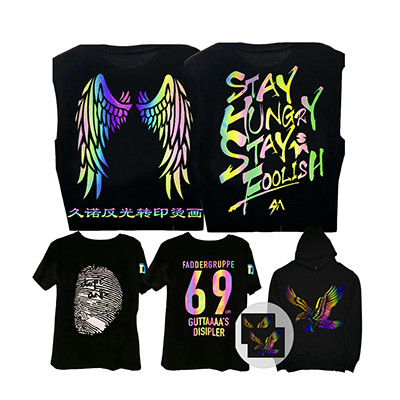 七彩反光烫画服装标 免费打样图片3